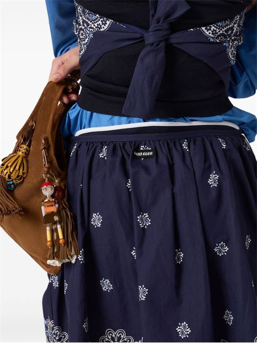 Gonna con stampa MIU MIU | MG242517X0F022X